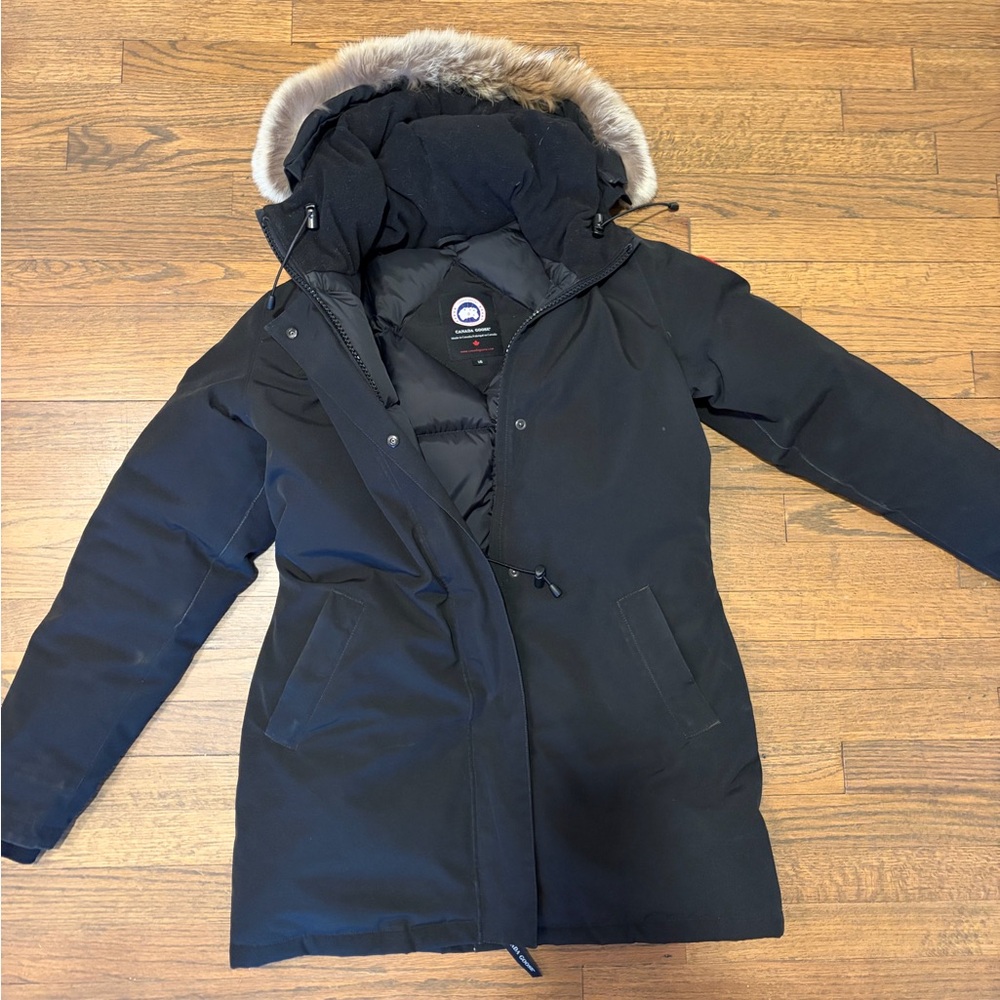 Canada Goose Black Ski Jacket with Fur Trim